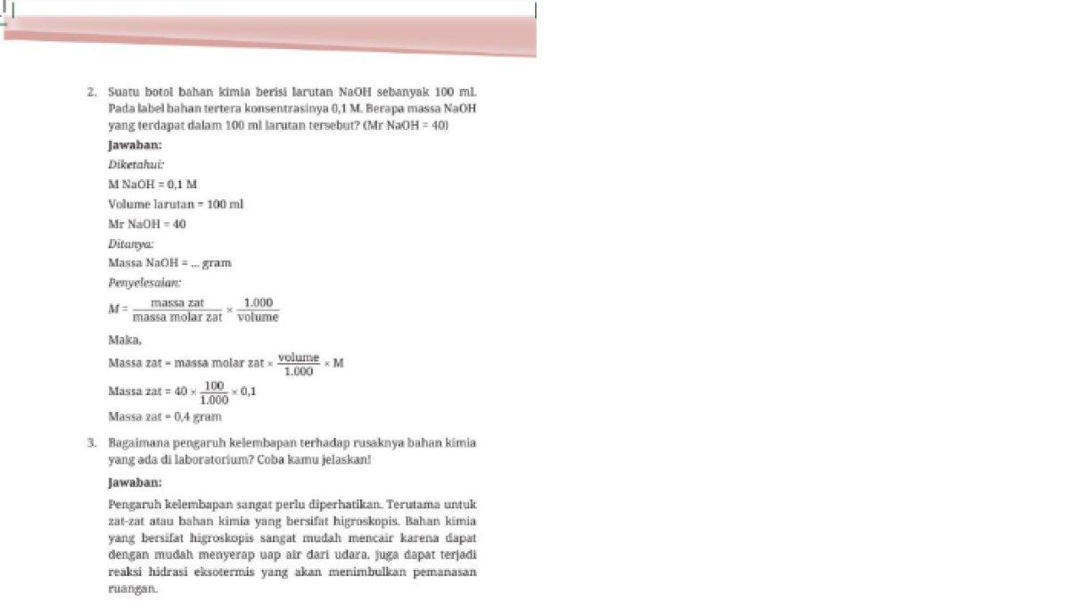 Soal Uraian Bab 7 nomor 2 dan 3
