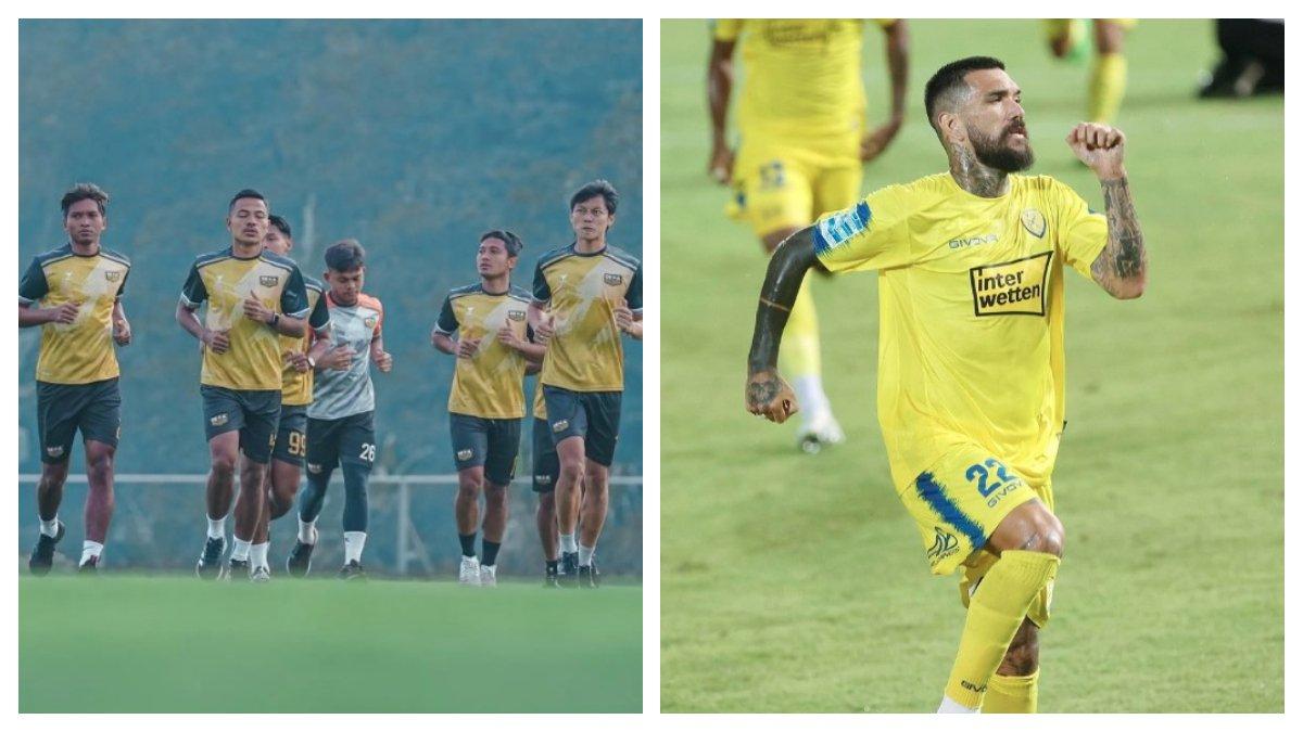 Kolase foro Dewa United FC dan Dimitrios Kolovos.