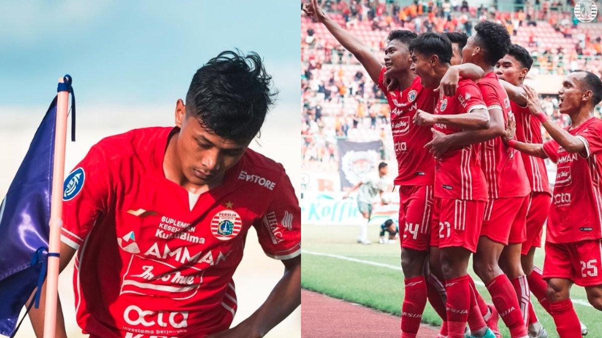 Kolase foto Dony Tri Pamungkas dan pemain Persija Jakarta.