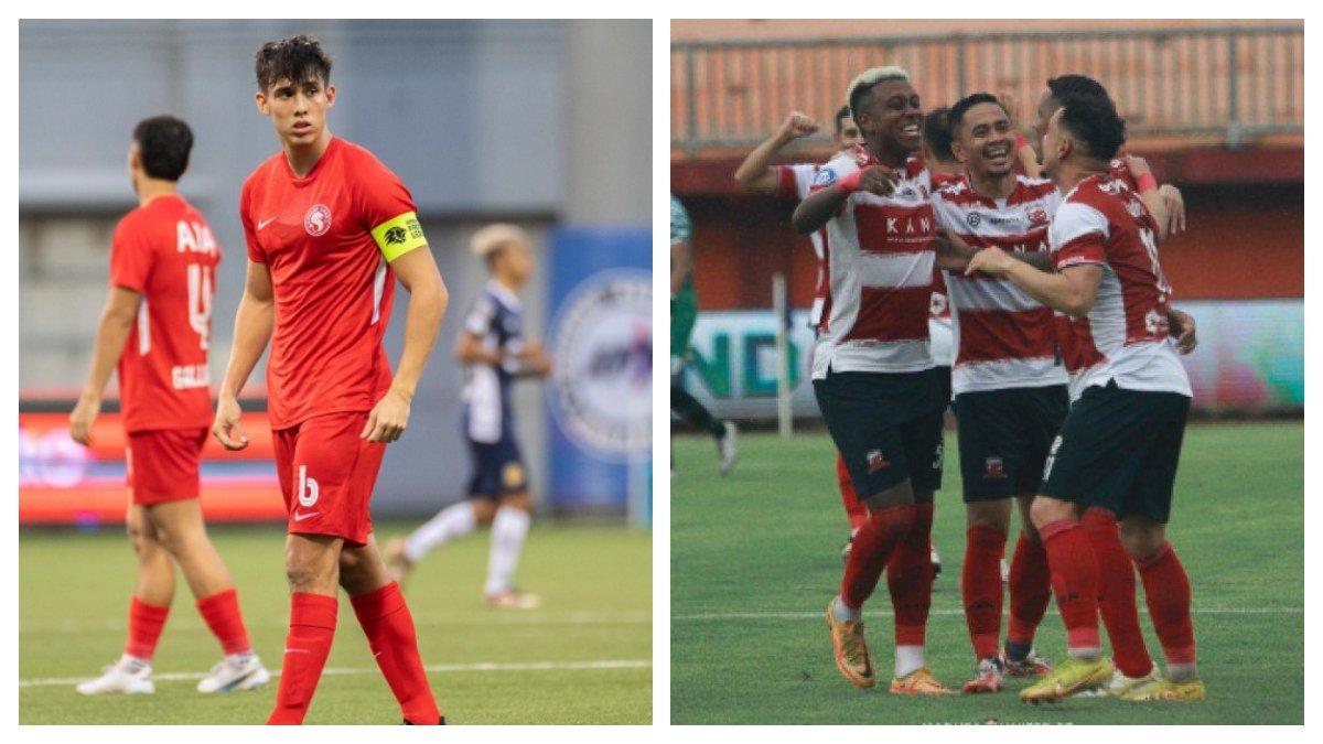Kolase foto Jacob Mahler dan Madura United.