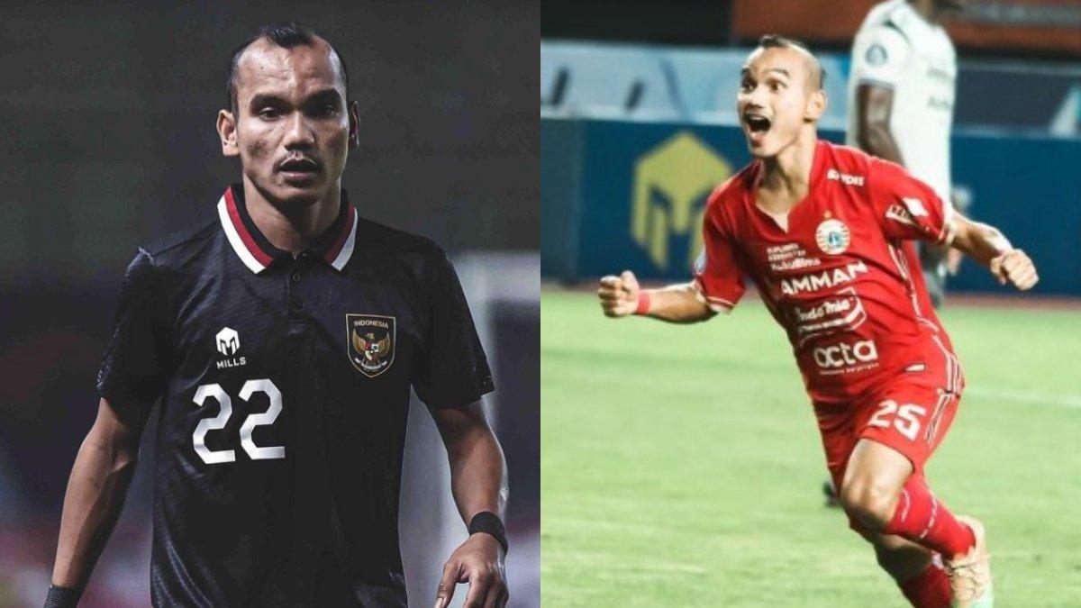 Kolase Foto Riko Simanjuntak kala membela Timnas (kiri) dan Persija (kanan). Terbaru, Profil Riko Simanjuntak pencetak gol di laga persahabatan melawan Persebaya Minggu (18/6/2023).