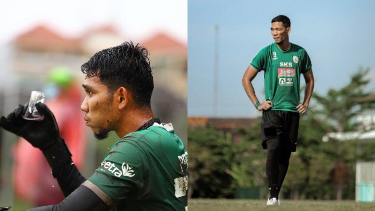 Kolase foto sosok Try Hamdani kala membela Persita Tanggerang (kiri) dan PSS SLeman (kanan)