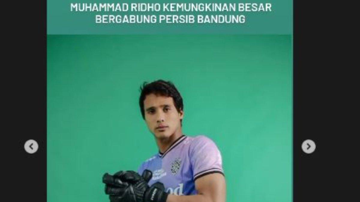 Kiper Bali United, Muhammad Ridho santer dikabarkan mendekat gabung ke Persib Bandung.