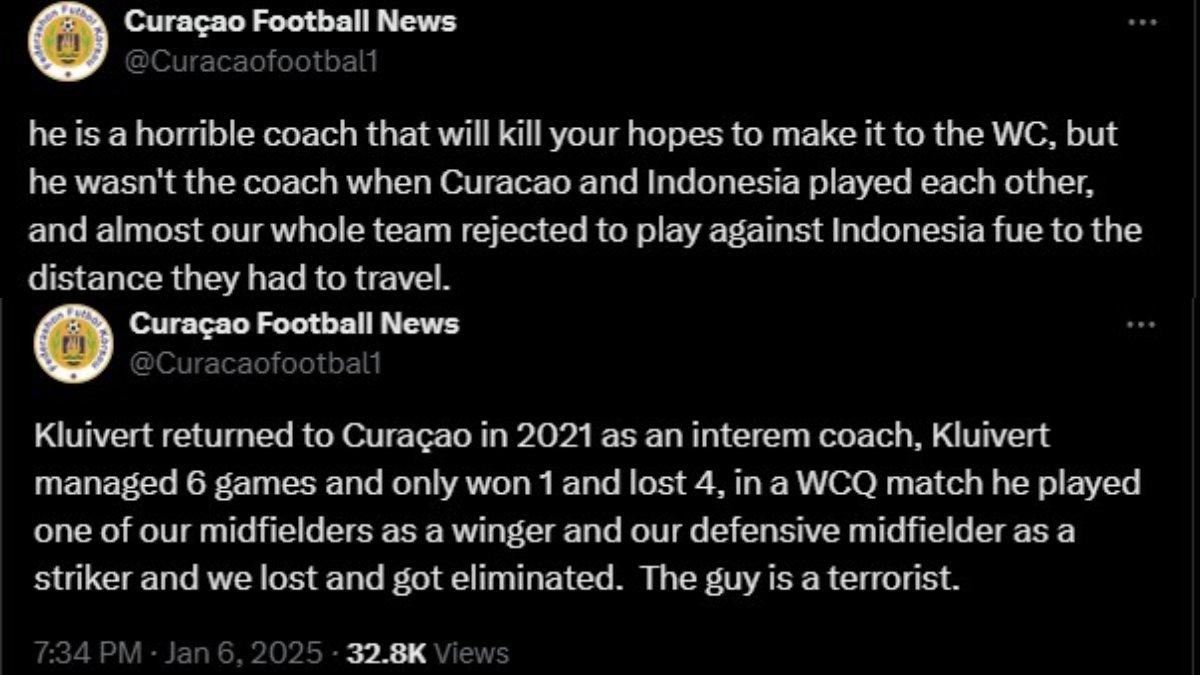 @Curacaofootbal1 membongkar kejelekan Patrik Kluivert saat menangani Timnas Curacao.