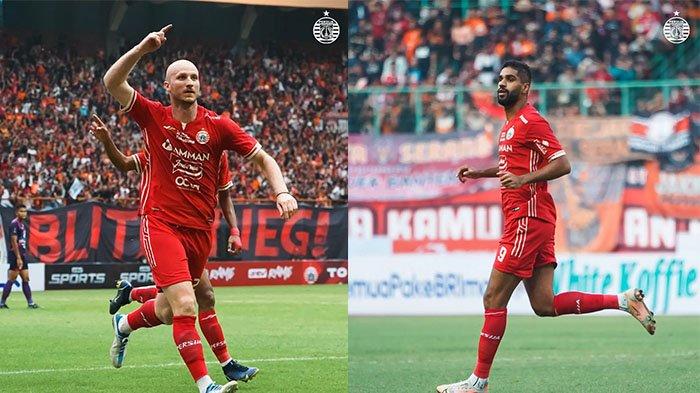 Michael Krmencik (kiri) dan Abdulla Yusuf Helal (kanan) pada postingan Instagram @persija. Michael Krmencik dan Abdulla Yusuf Helal berpotensi main di lini depan Persija Jakarta kontra Persikabo 1973, Jakmania sindir Persib Bandung.