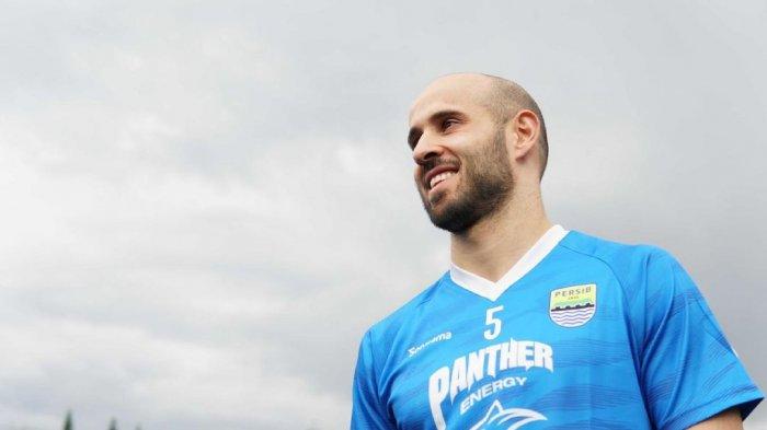 Mohammed Rashid saat menjalani latihan bersama skuad Persib Bandung.