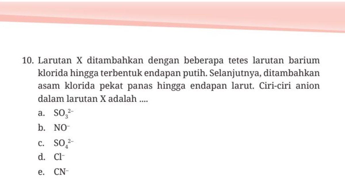 Soal nomor 10, Asesmen Semester 2: Pilihan Ganda.