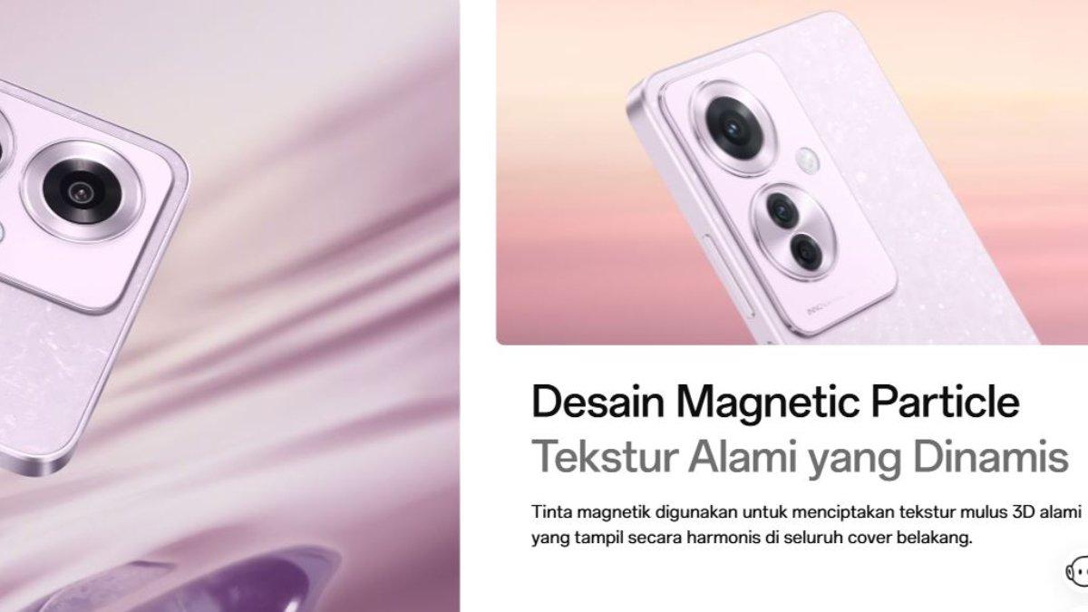 Oppo Reno 11 F 5G hadirkan desain magnetic yang memukau.