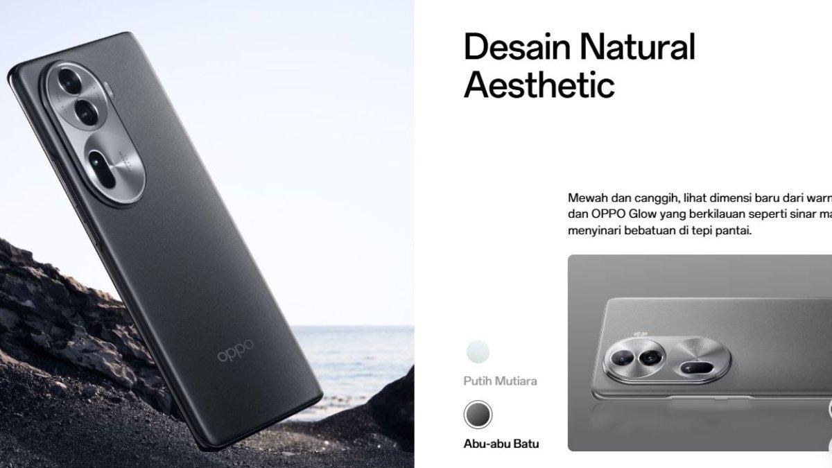 Oppo Reno 11 Pro 5G: Warna Rock Grey.