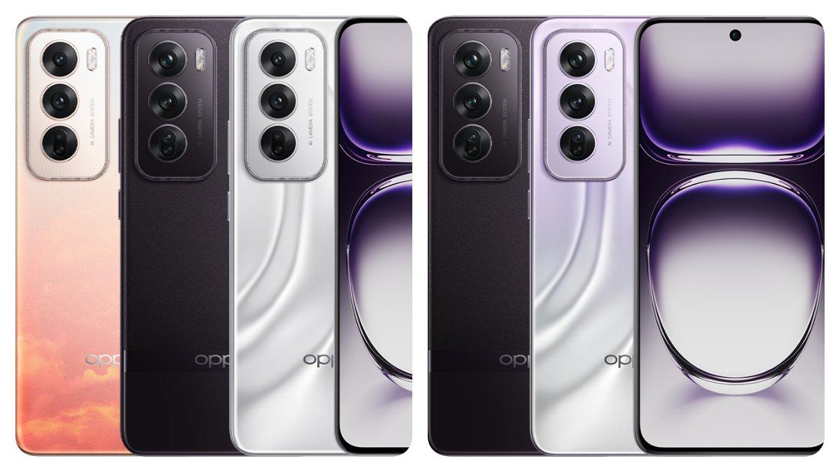 Gambar Oppo Reno 12 5G (kiri) gambar Oppo Reno 12 Pro 5G