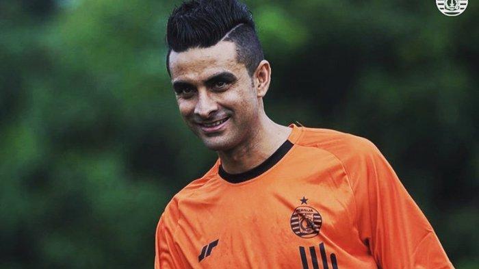 Otavio Dutra saat menjalani latihan bersama Persija Jakarta, Kamis (30/1/2020).
