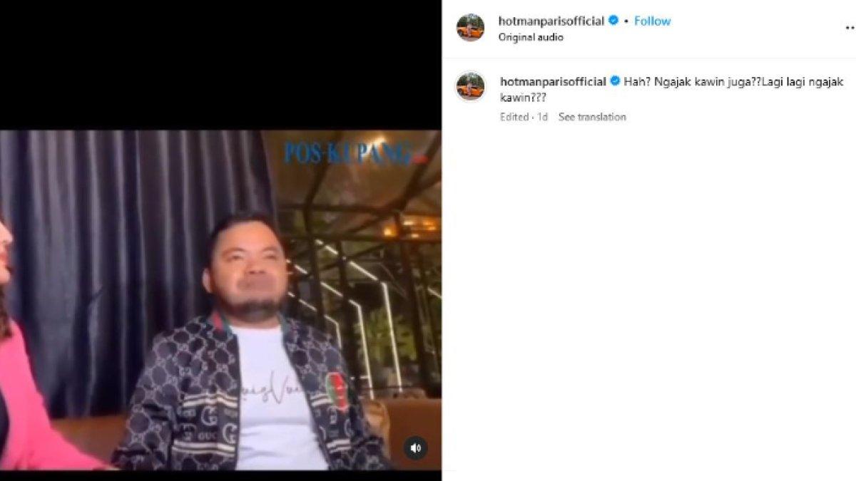 Tangkapan layar video viral Hotman Paris kembali sindir oknum pengacara yang 'hobi' ajak klien menikah.