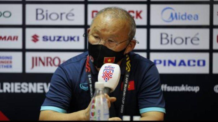 Park Hang-seo tidak mau berkomentar banyak setelah Vietnam disingkirkan Thailand di semifinal Piala AFF 2020 dengan agregat 0-2, Minggu (26/12/2021).