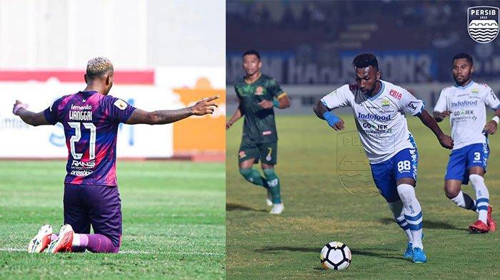 Patrich Wanggai (kiri) saat bergabung dengan Rans Cilegon FC dan (kanan) saat bersama Persib Bandung pada postingan Instagram @wanggaipatrich. Patrich Wanggai resmi ke Sulut United.