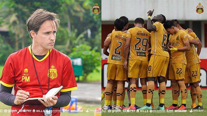 Paul Munster (kiri) dan skuad Bhayangkara FC (kanan) pada postingan Instagram @coach.munster @bhayangkarafc. Paul Munster dikabarkan hengkang dari Bhayangkara FC, Persija Jakarta dan Borneo FC minat?