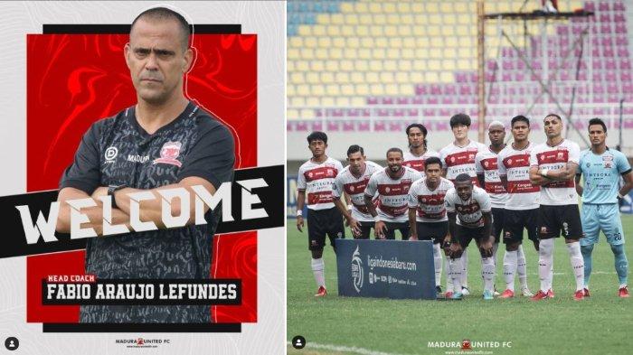 Pelatih anyar Madura United, Fabio Lefundes dan skuad Sape Kerap di Liga 1 2021.