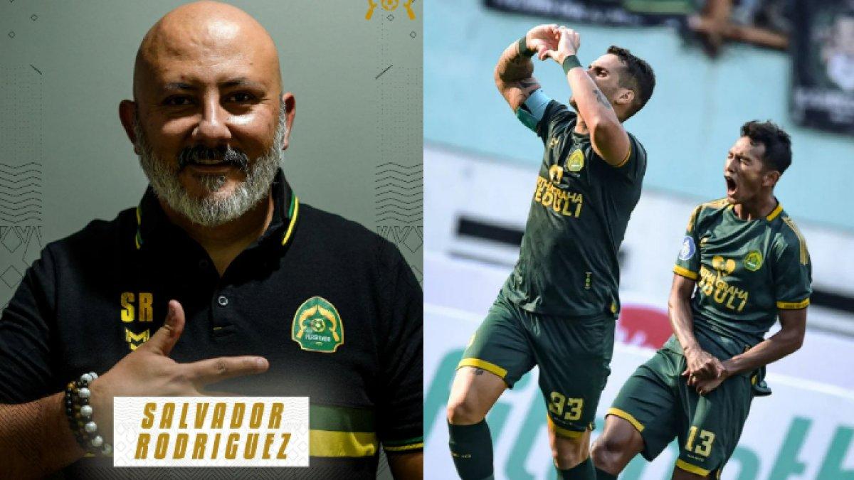Pelatih asal Meksiko, Salvador Rodriguez resmi dikenalkan Persikabo 1973, Rabu (2/8/2023) (kiri) dan pemain Persikabo 1973, Pedro Santos (kanan).