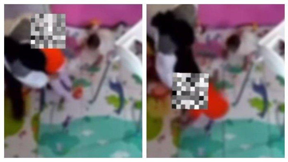 Rekaman CCTV terkati penganiayaan terhadap balita berinisial MK (2) yang diduga dianiaya oleh pemilik daycare sekaligus influencer parenting, MI di Depok.