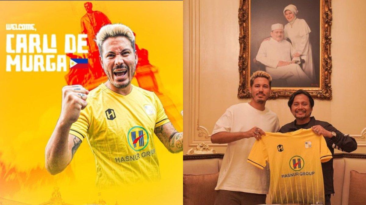 Kolase Foto pengumuman bek anyar Barito Putera , Carli de Murga untuk gelaran Liga 1 musim 2023/2024