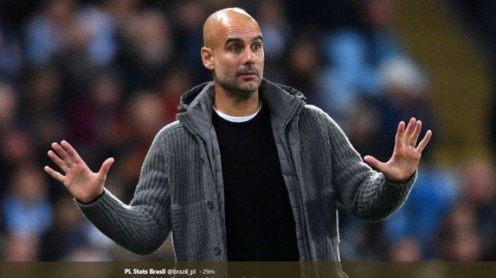Pelatih Manchester City, Pep Guardiola, mengantar timnya melibas Burton Albion 9-0 pada duel Piala Liga Inggris
