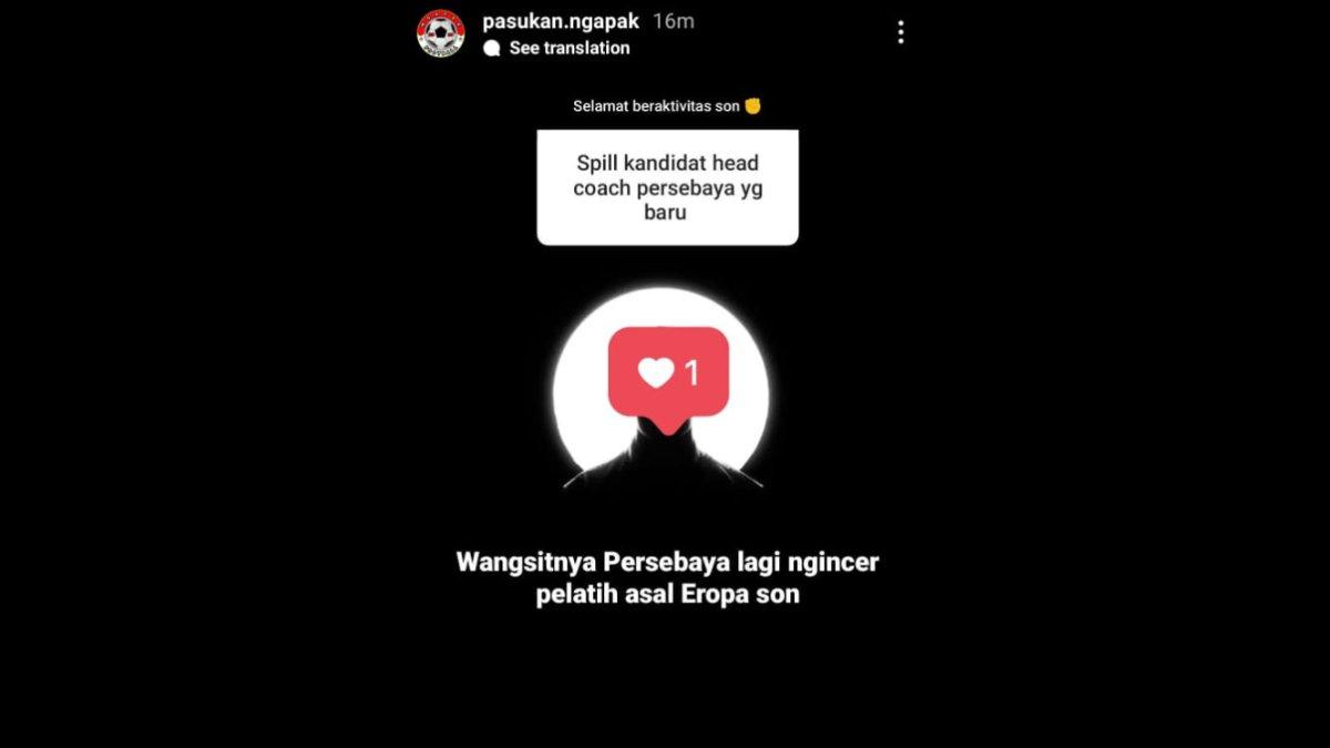 Rumor Persebaya Surabaya kabarnya mengantongi pelatih asal Eropa untuk menggantikan Aji Santoso di Liga 1 2023 ini.
