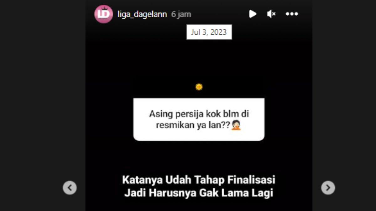 Persija Jakarta tengah dalam tahap finalisasi
