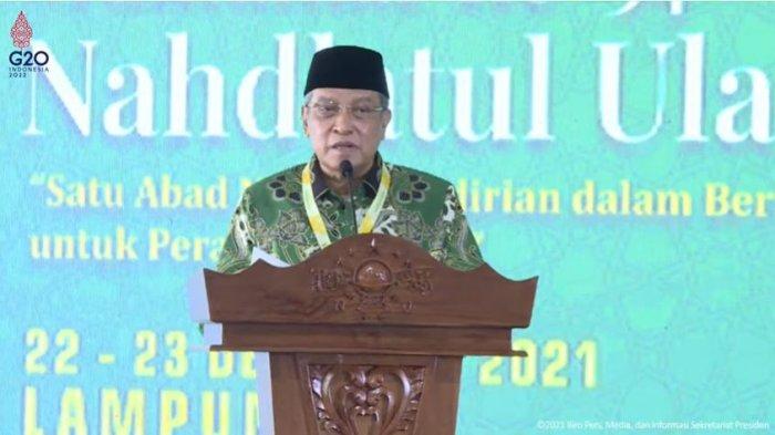 Pidato Ketua Umum PBNU, Said Aqil Siroj dalam Pembukaan Muktamar ke-34 Nahdlatul Ulama di PONDOK PESANTREN DAARUSSA’ADAH, SEPUTIH
JAYA,LAMPUNG TENGAH, Rabu (22/12/2021).