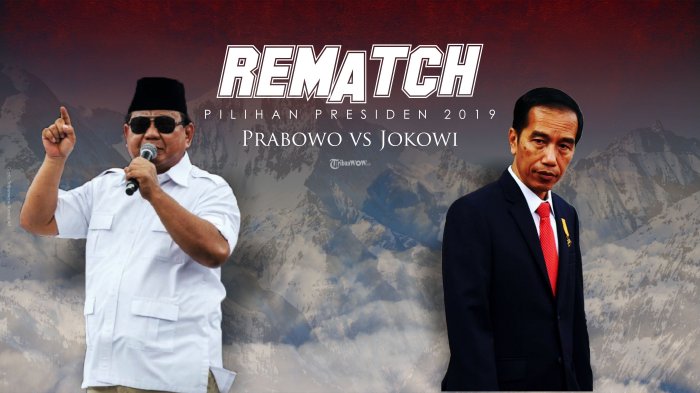 Prabowo Subianto dan Joko Widodo di Pilpres 2019