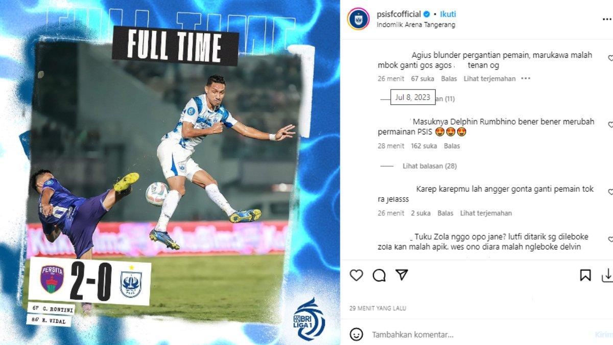 PSIS Semarang kalah 0-2 dari Persita