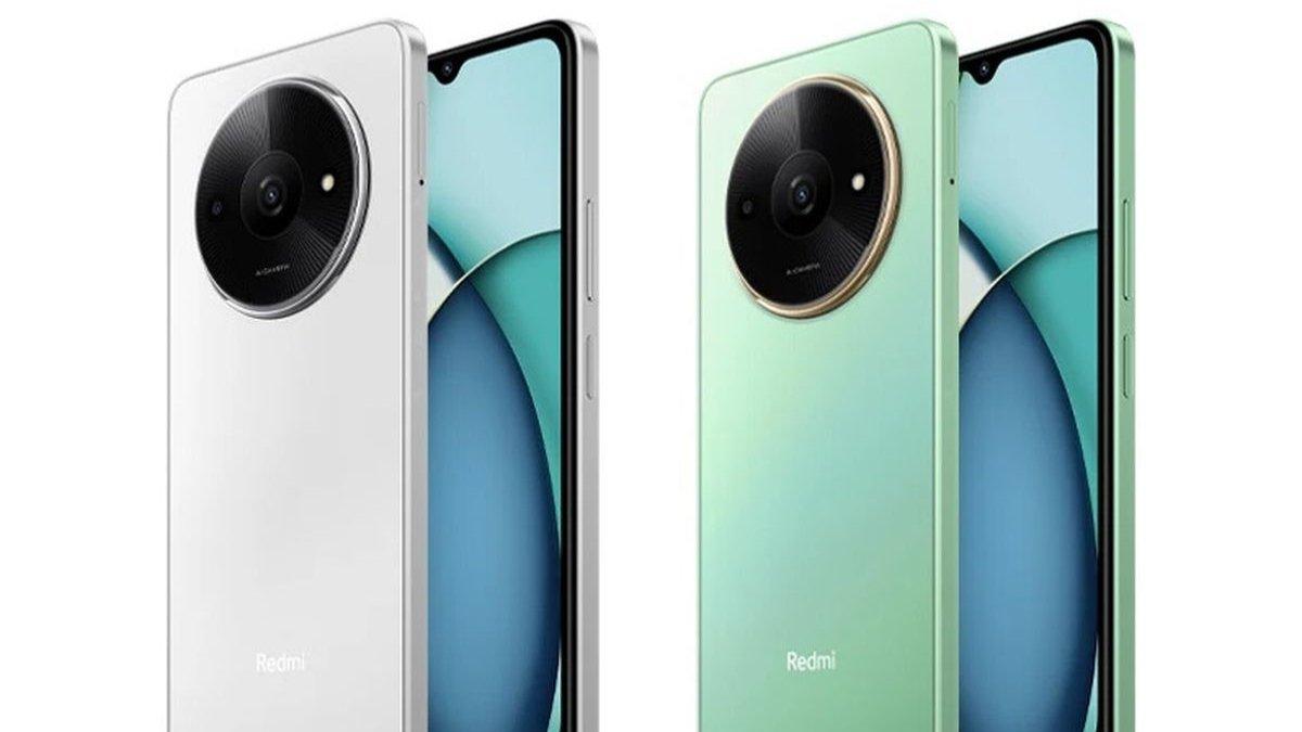 Gambaran Redmi A3x yang hadir dengan 4 warna: Midnight Black, Ocean Green, Olive Green, dan Starry White.