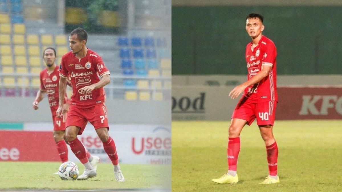 Hehanusa bersaudara saat membela Persija Jakarta, Rezaldi Hehanusa (kiri) dan Hamra Hehanusa (kanan).