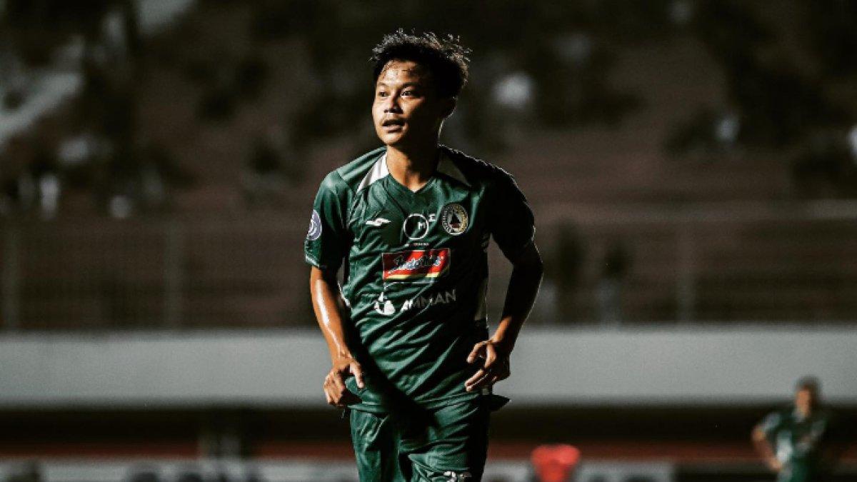 Rifky Suryawan ketika berseragam PSS Sleman di kompetisi Liga 1 2022/2023.