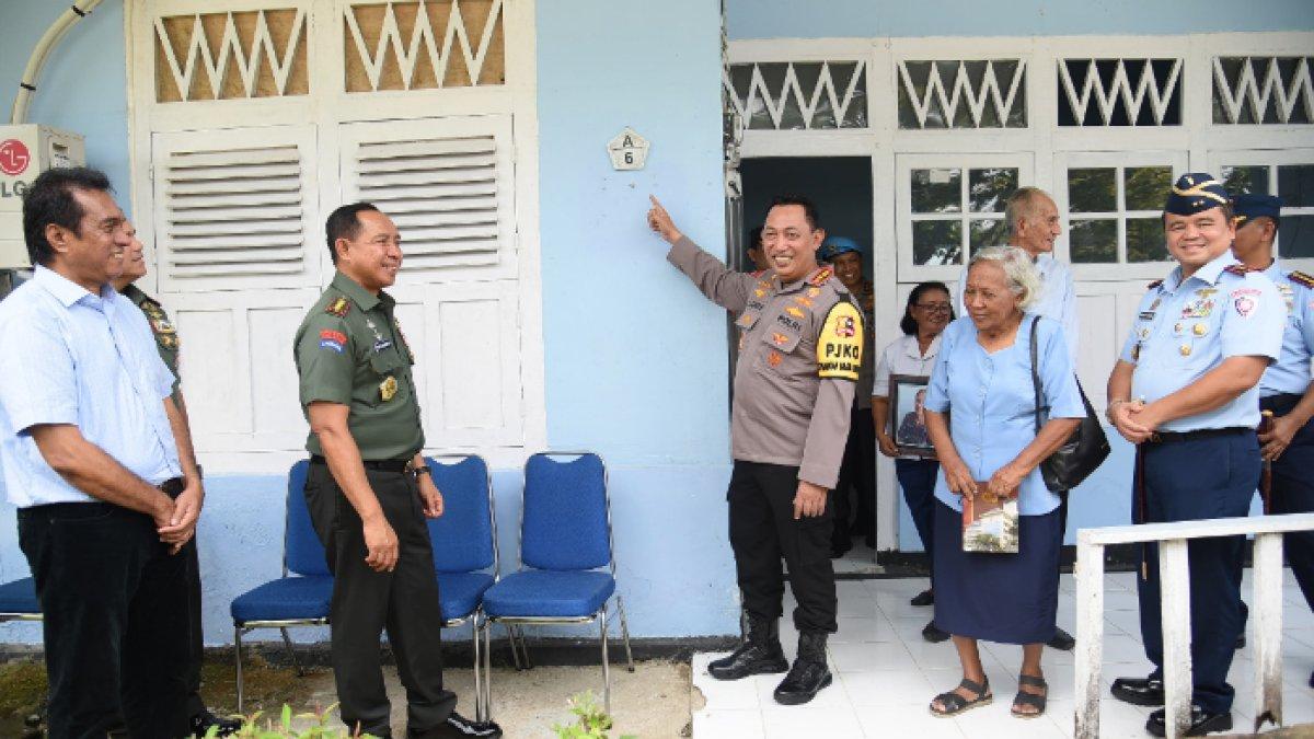Potret rumah masa kecil Kapolri Jenderal Pol Listyo Sigit Prabowo di perumahan dinas TNI Angkatan Udara (Lanud) Pattimura, Maluku.