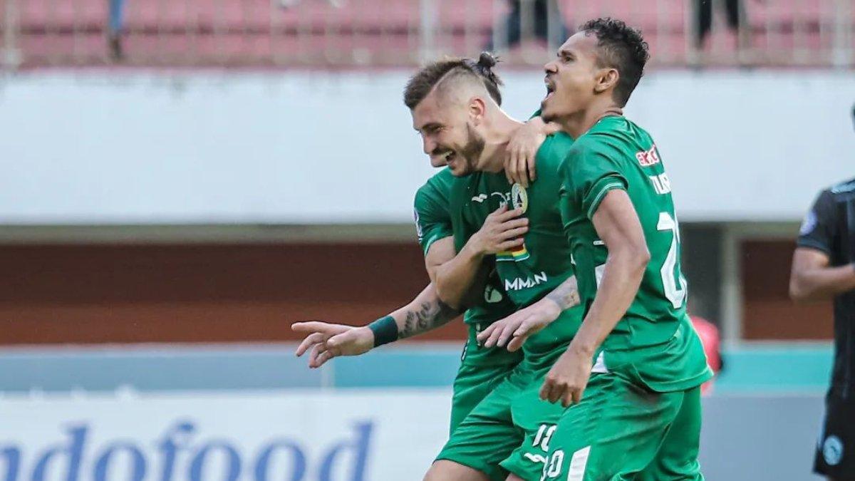 Cuplikan aksi selebrasi Yevhen Bokhashvili saat jebol gawang Arema FC di pekan ke-20 Liga 1 2022, Kamis (26/1/2023).