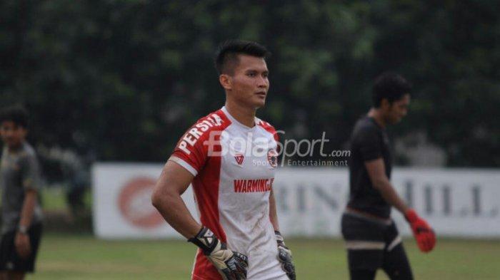 Shahar Ginanjar saat gabung latihan Persija Jakarta di Lapangan Sutasoma, Jakarta Timur, Senin (23/7/2018).