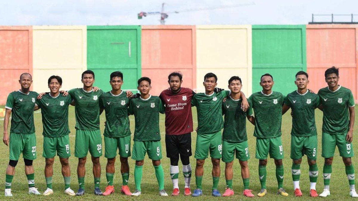 Potret skuad PSMS Medan di Liga 2 2022 lalu.