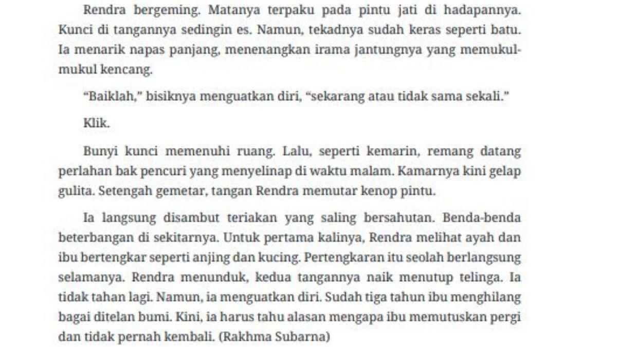 KUNCI JAWABAN - Soal Bahasa Indonesia kelas 9 SMP uji untuk nomor 3-6 uji kompetensi diambil Selasa (15/7/2025).