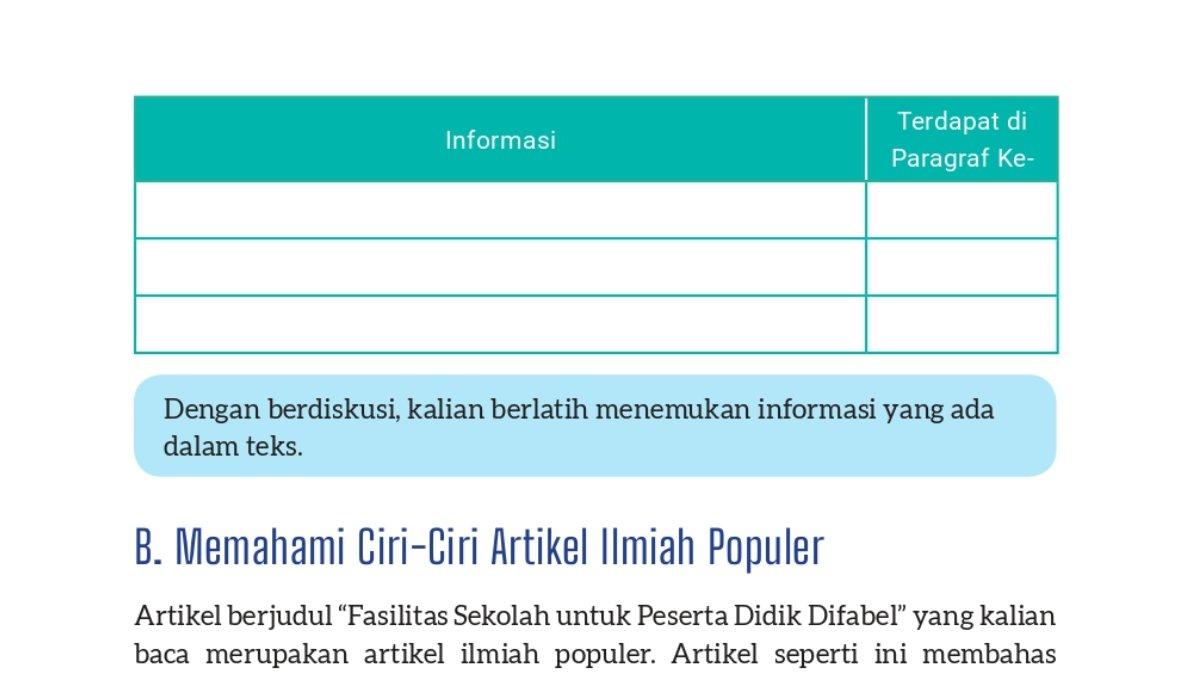 Soal Bahasa Indonesia kelas 8 Kurikulum Merdeka bab 3 halaman 84.