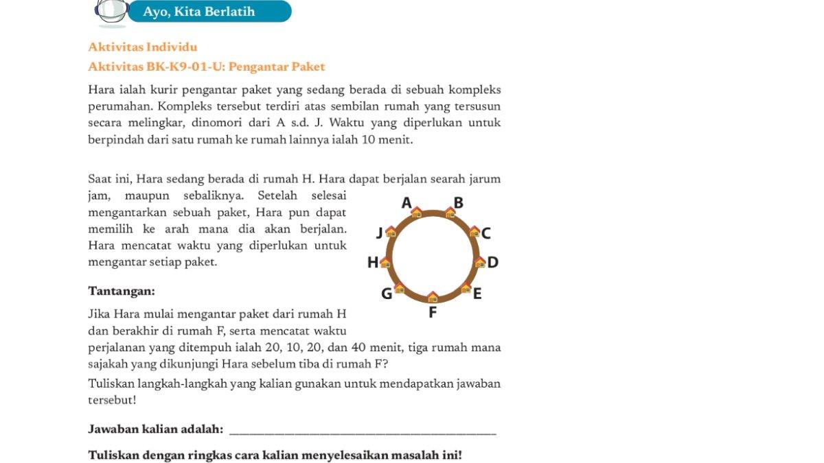 Soal informatika kelas 9 Kurikulum Merdeka bab 2 halaman 29.