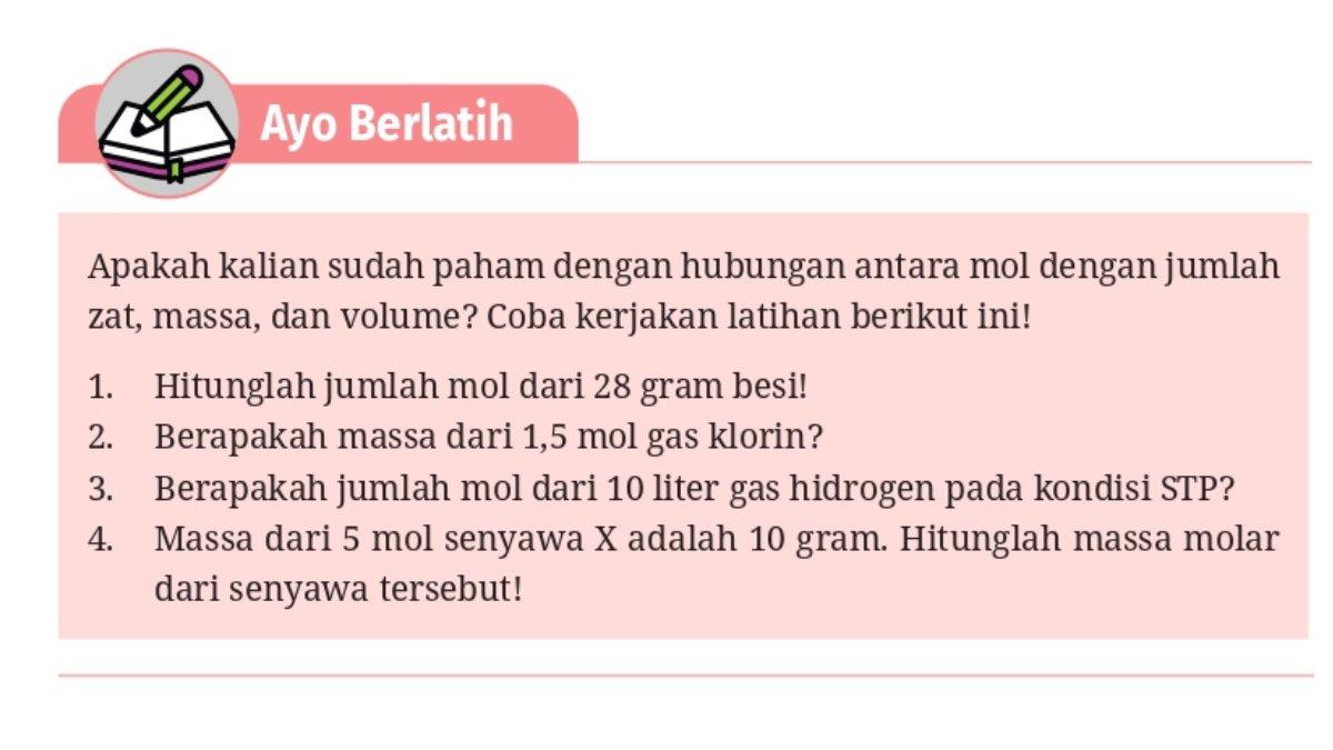 Soal Kimia kelas 11 Kurikulum Merdeka Bab 3, Ayo Berlatih halaman 70.