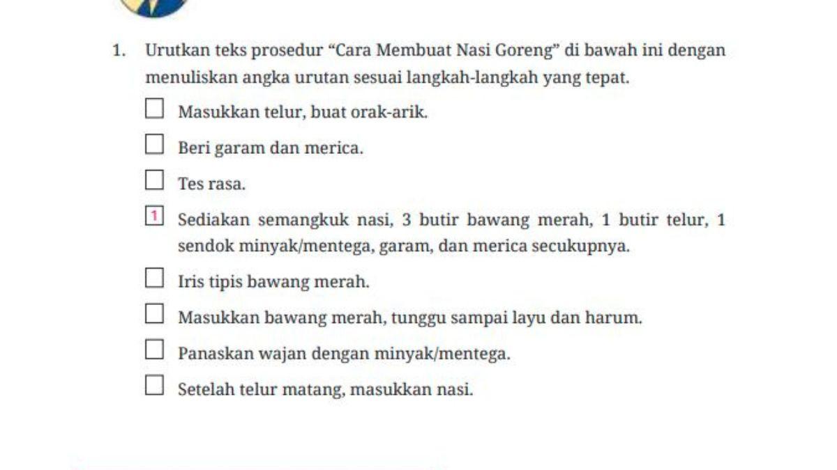 KUNCI JAWABAN - Soal untuk nomor satu Bahasa Indonesia Kelas 9 SMP Bab 3 uji kompetensi diambil pada Rabu (16/7/2025).