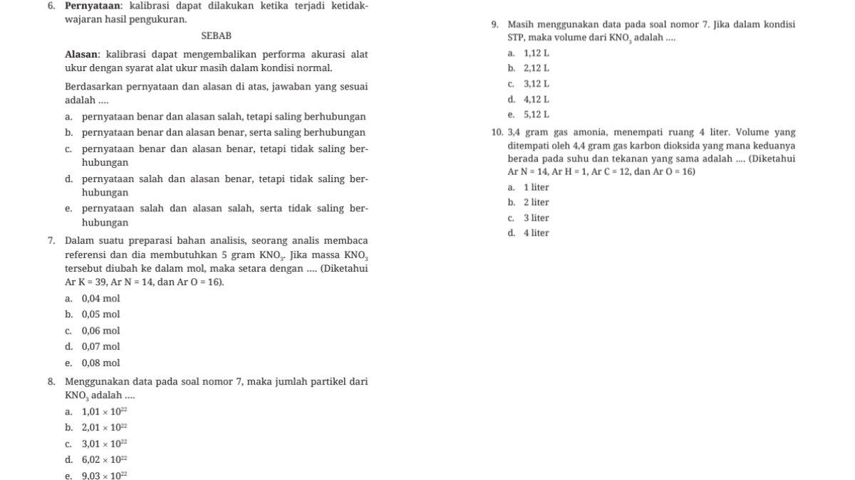 soal nomor 6 -10