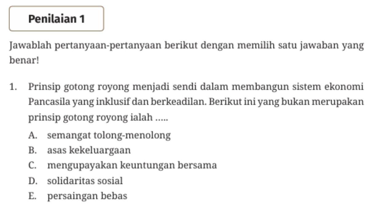 soal penilaian uji kompetensi 3.6