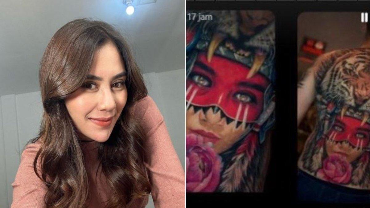 Sosok pembuat tato wajah Syahnaz di punggung Rendy Kjaernett muncul ke hadapan publik, Kamis 22 Juni 2023.