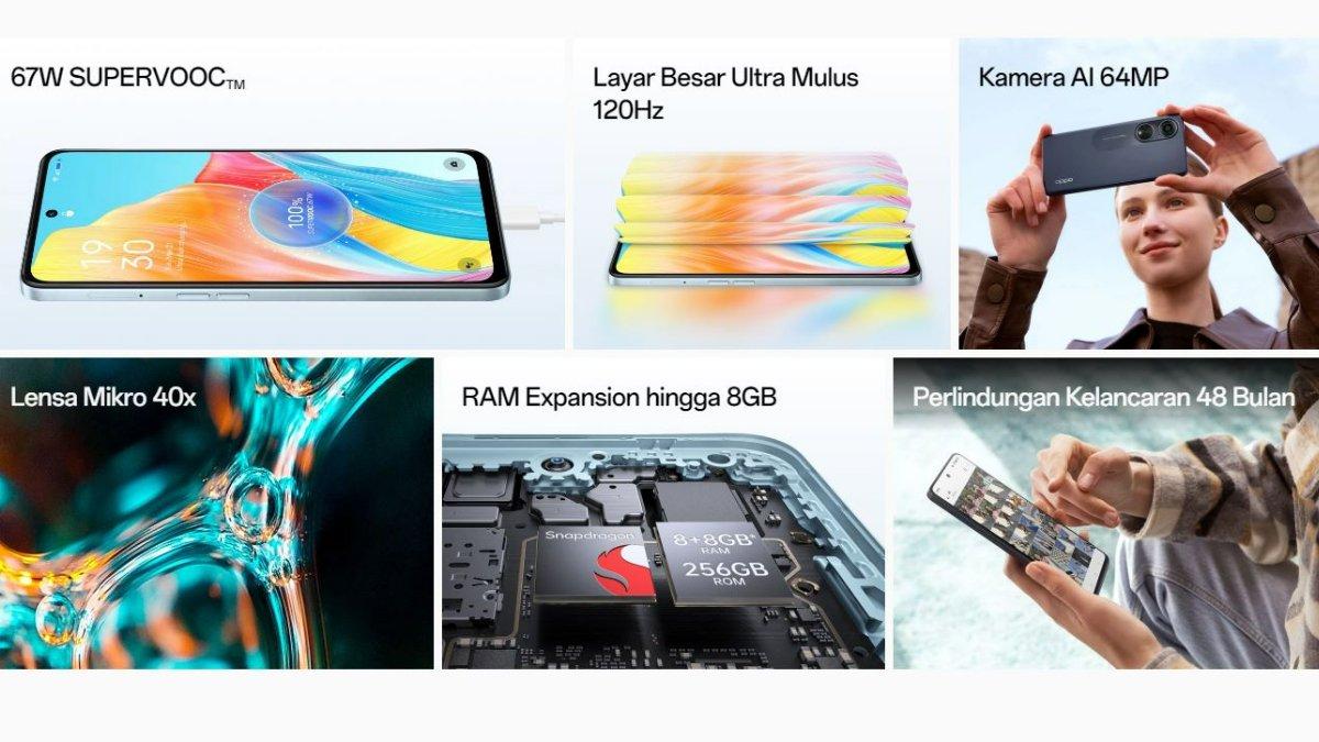 SPESIFIKASI HP OPPO - Spesifikasi HP Oppo A98 5G diakses dari oppo.com pada Jumat (11/4/2025).