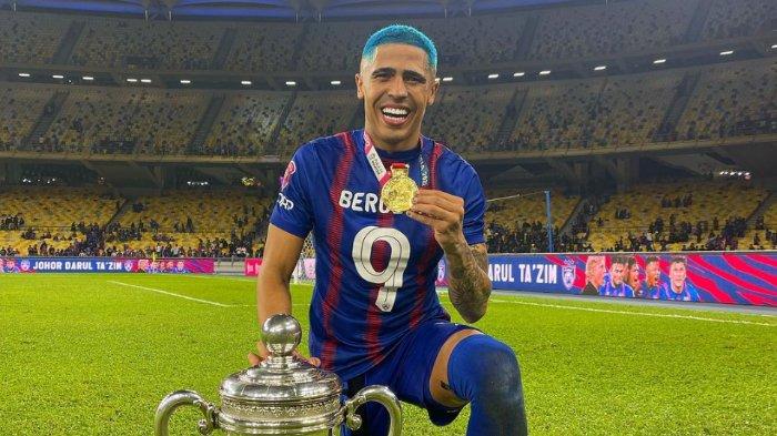Sosok striker milik Johor Darul Ta'zim asal Brasil, Bergson.