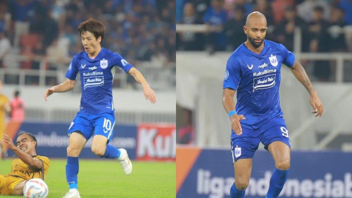 Kolase Foto Taise Marukawa (kiri) dan Lucas Gama (kanan) saat menjalani laga perdana PSIS Semarang kontra Bhayangkara FC Senin (3/7/2023).