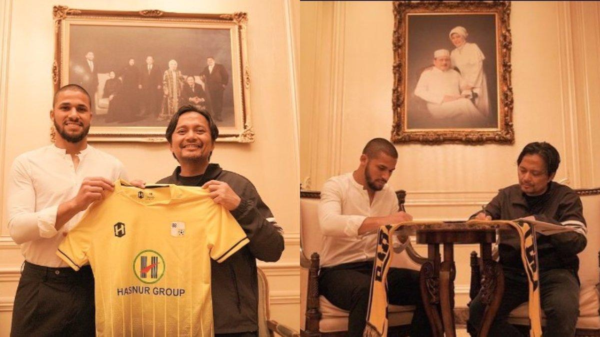 Kolase foto, pengenalan dan peresmian kontrak Murilo Mendes dengan CEO Barito Putera, Hasnuryadi Sulaiman Kamis (1/6/2026)