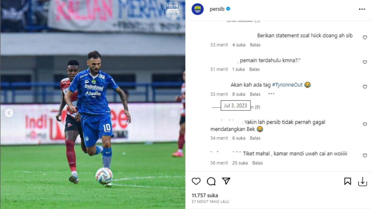 Tyronne del Pino banjir sorotan Bobotoh