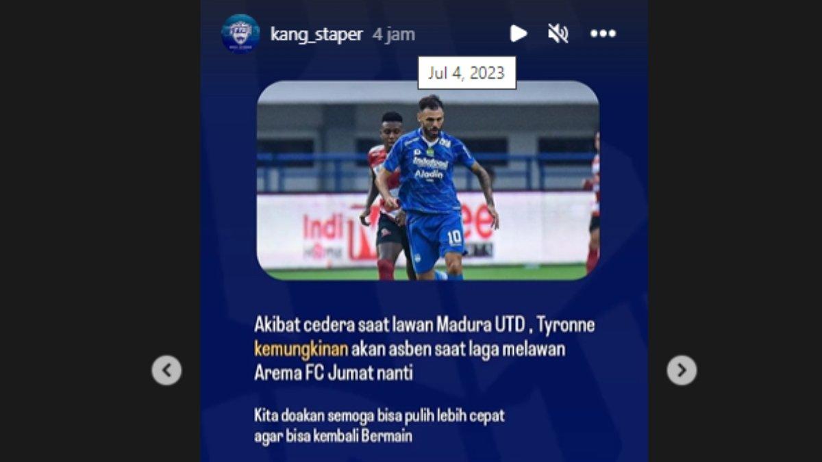 Tyronne del Pino potensi absen melawan Arema FC di pekan kedua Liga 1 2023/2024.